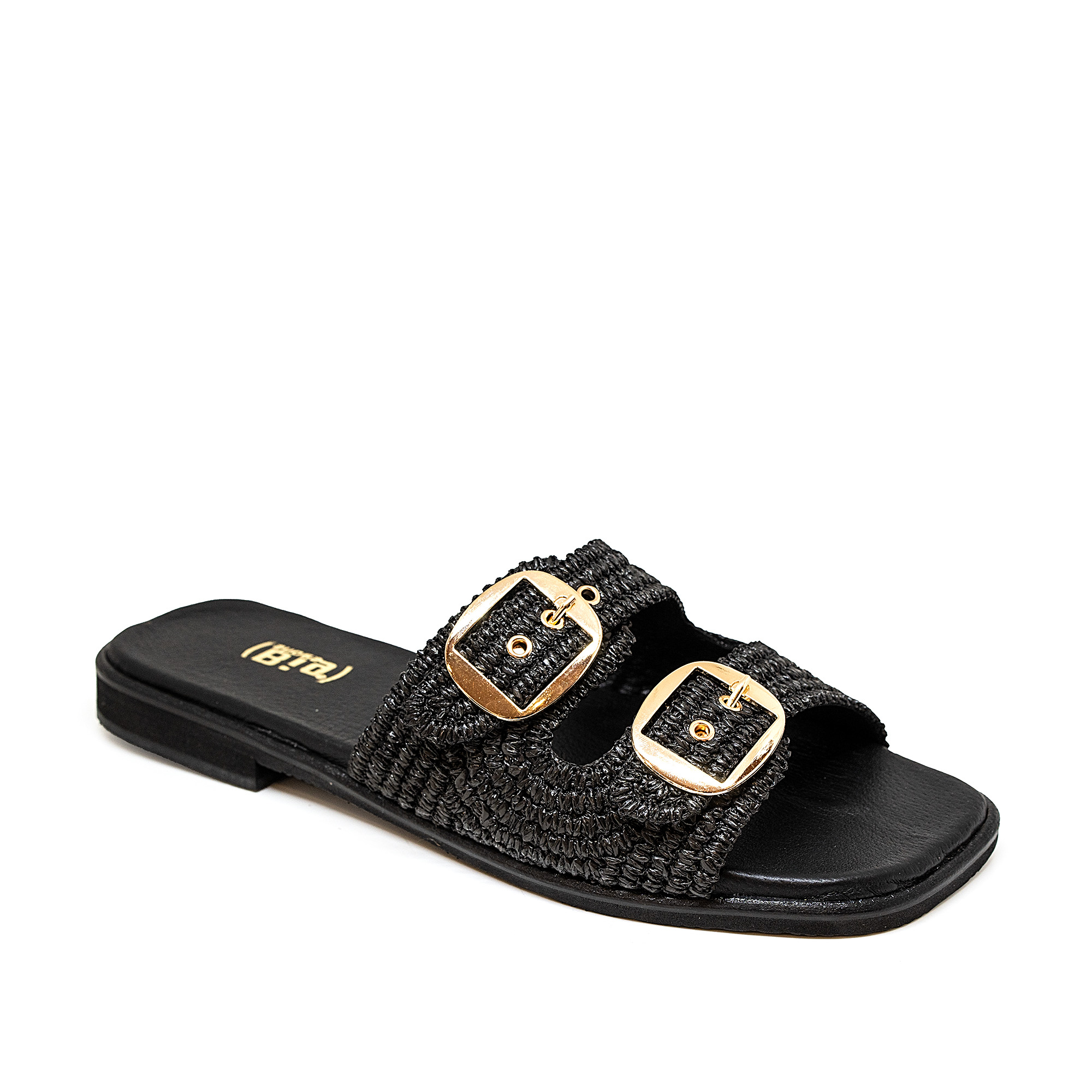 Bigshoes GA0112-01 Δερμάτινο Σανδάλι Μαύρο φωτογραφία